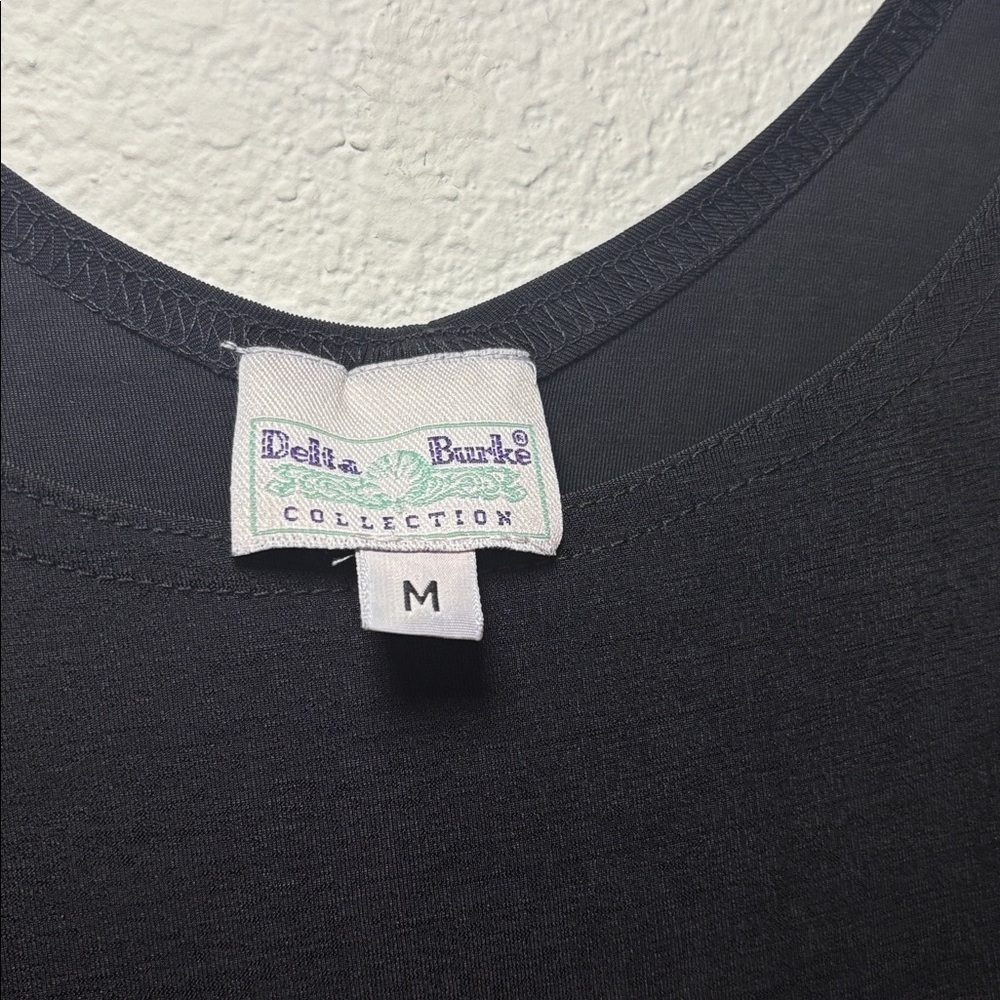 NEW Y2K Little Black Dress Delta Burke Collection size medium Mini Dress - Picture 2 of 5